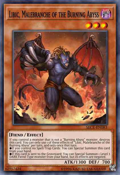 Libic, Malebranche of the Burning Abyss - SECE-EN083 - Rare - Unlimited