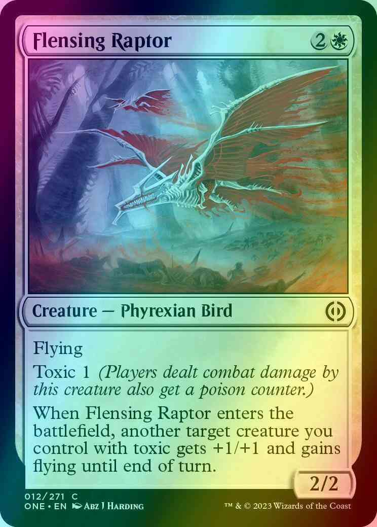 Flensing Raptor [12] [Phyrexia: All Will Be One] [Foil]