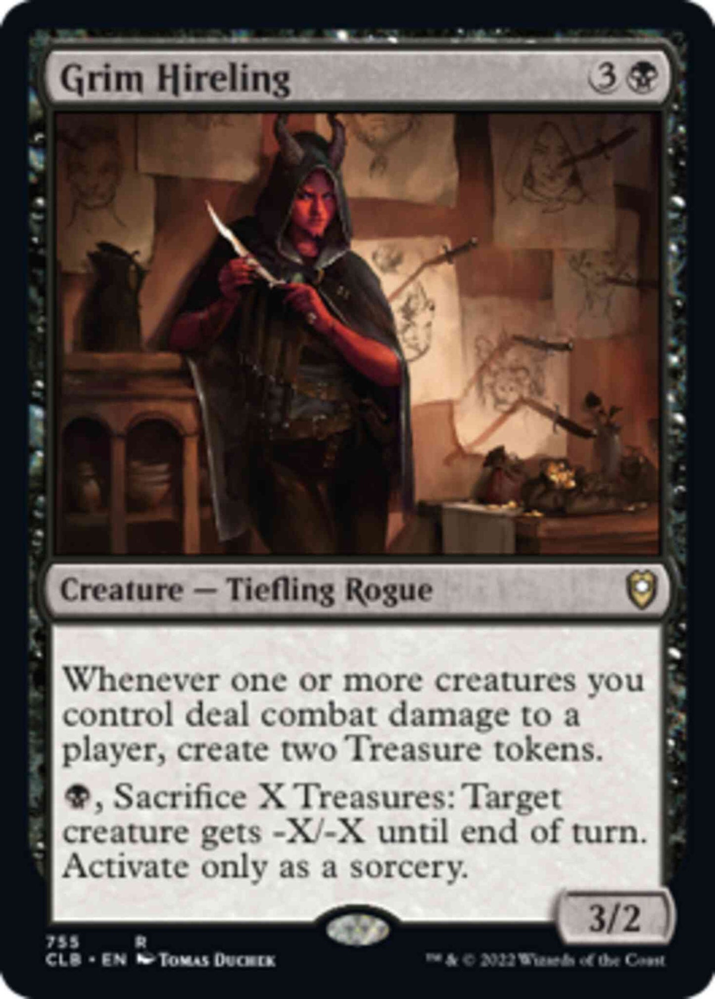 Grim Hireling [755] [Commander Legends: Battle for Baldur's Gate] [Non-Foil]
