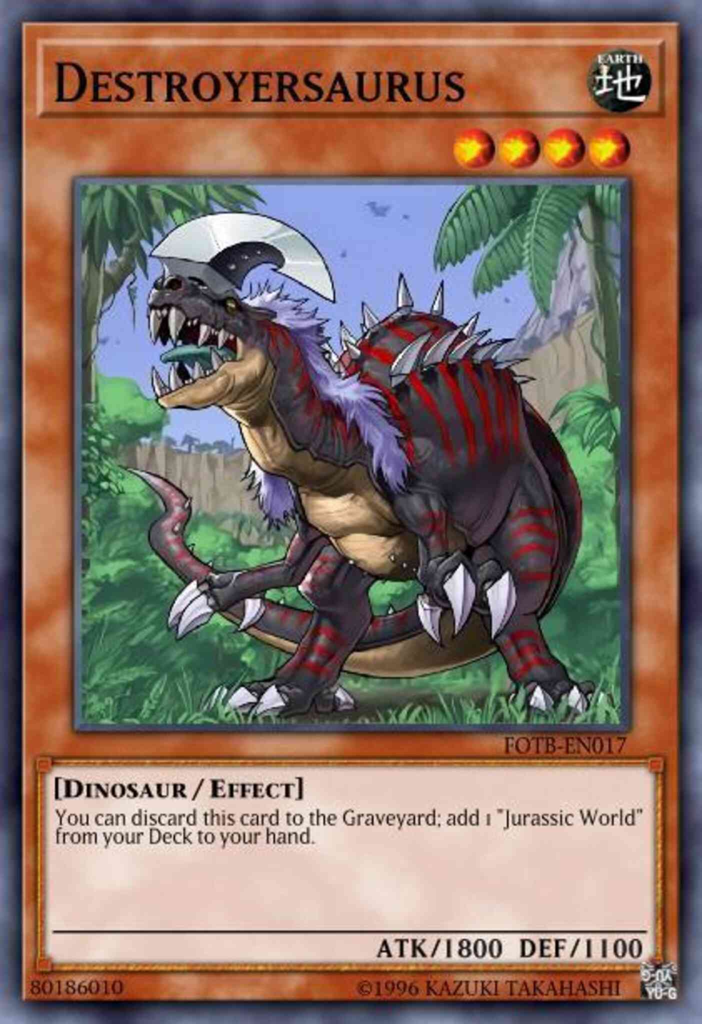 Destroyersaurus - FOTB-EN017 - Rare - 1st Edition