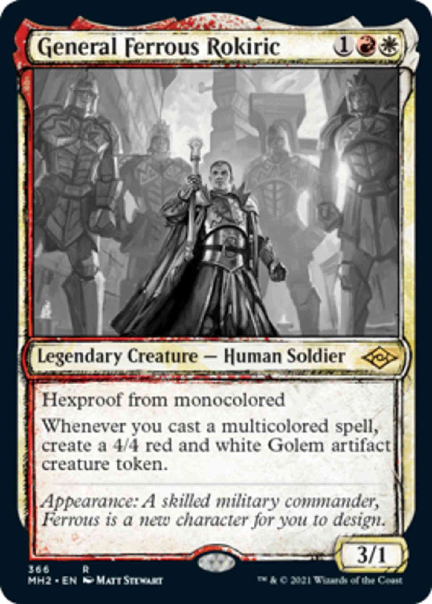 General Ferrous Rokiric [366] [Sketch Showcase] [Modern Horizons 2] [Non-Foil]