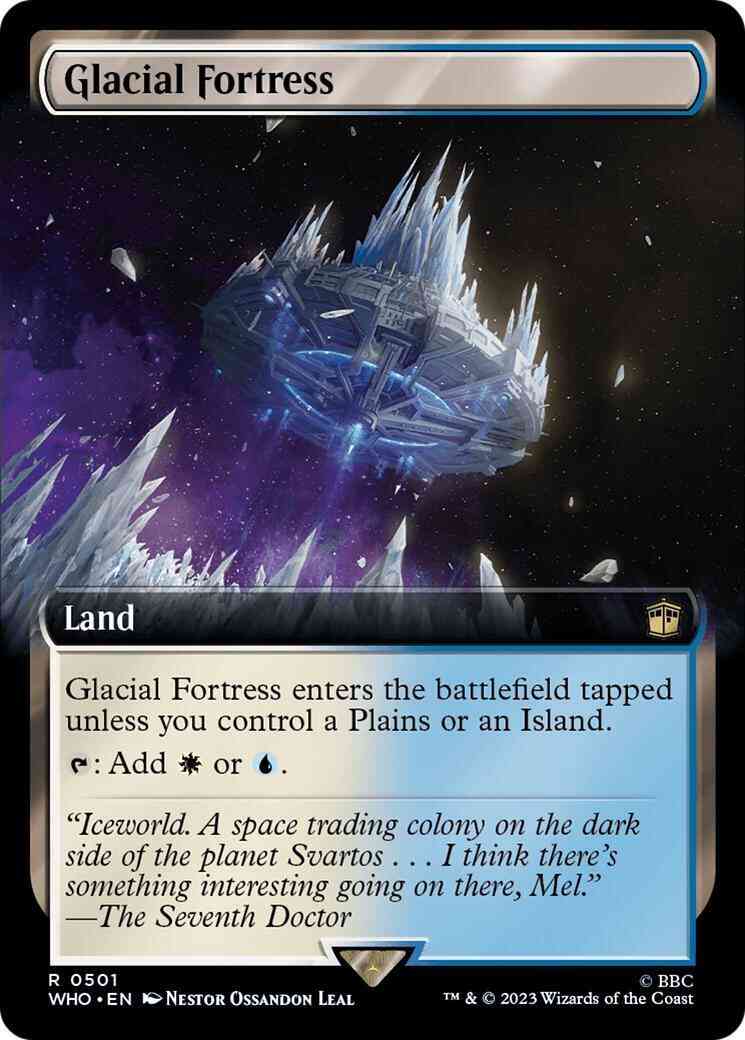 Glacial Fortress [501] [Extended Art] [Universes Beyond: Doctor Who] [Non-Foil]