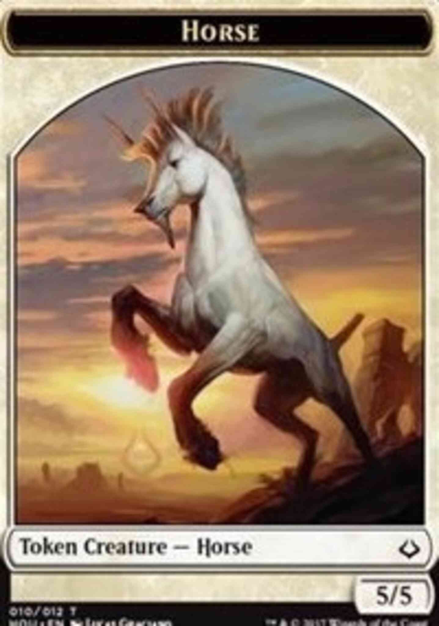 Horse Token (10) // Zombie Token (20) [Hour of Devastation Tokens] [Non-Foil]