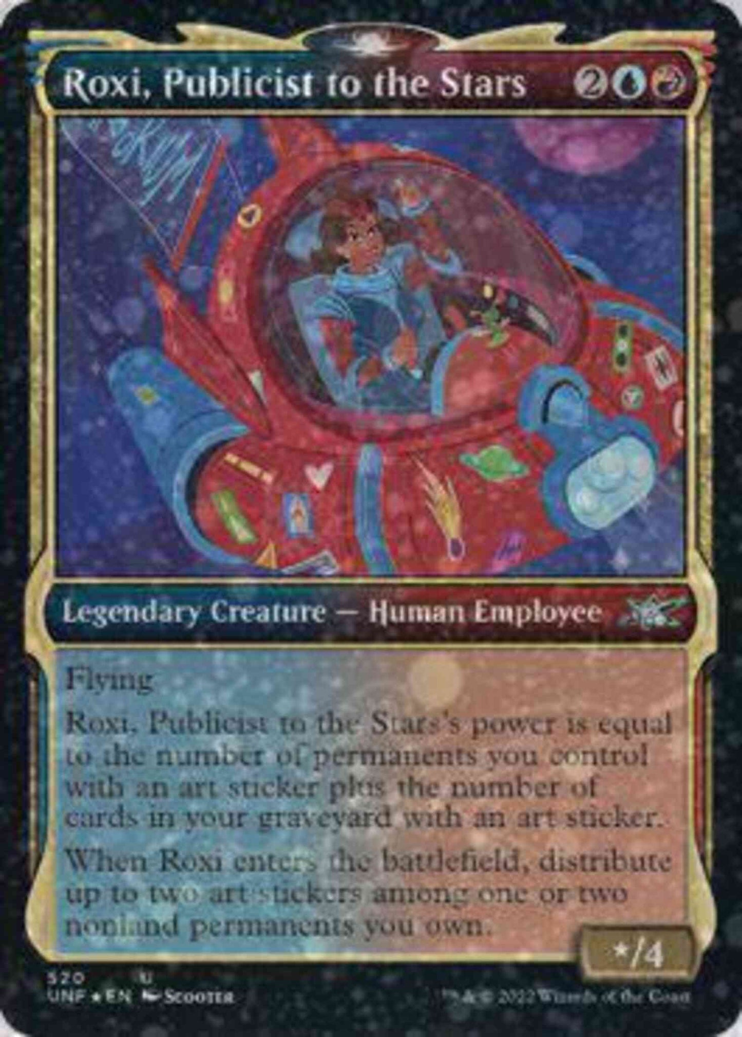 Roxi, Publicist to the Stars [520] [Showcase Cards of Tomorrow] [Unfinity] [Galaxy Foil]