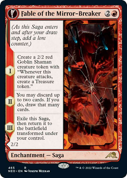 Fable of the Mirror-Breaker // Reflection of Kiki-Jiki [465] [Extended Art] [Kamigawa: Neon Dynasty] [Non-Foil]