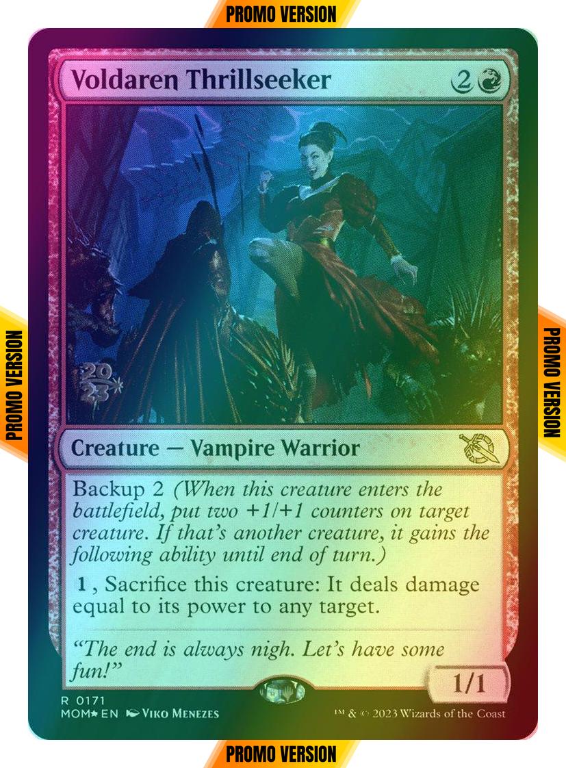 Voldaren Thrillseeker [171s] [Prerelease] [March of the Machine: Promos] [Foil]