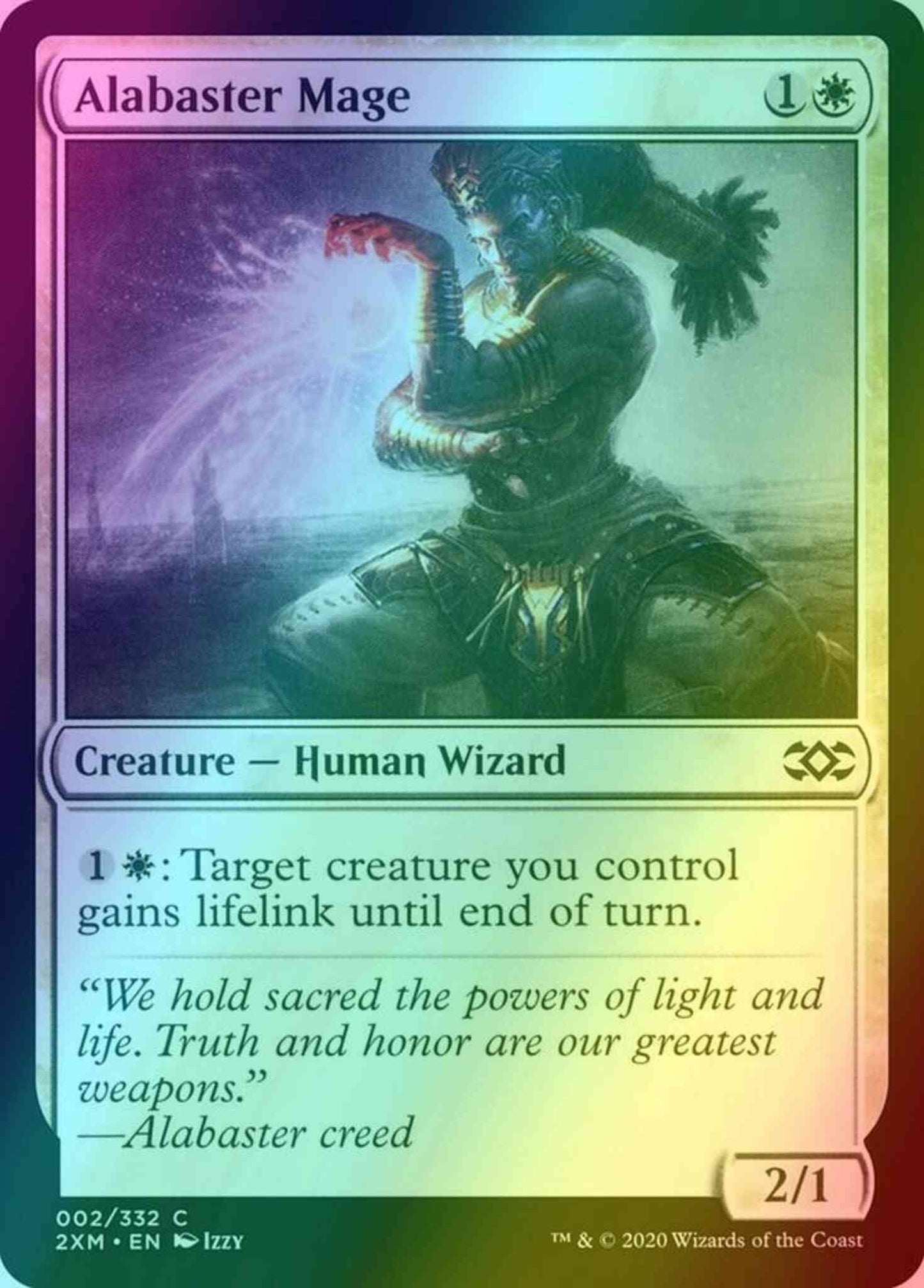 Alabaster Mage [2] [Double Masters] [Foil]
