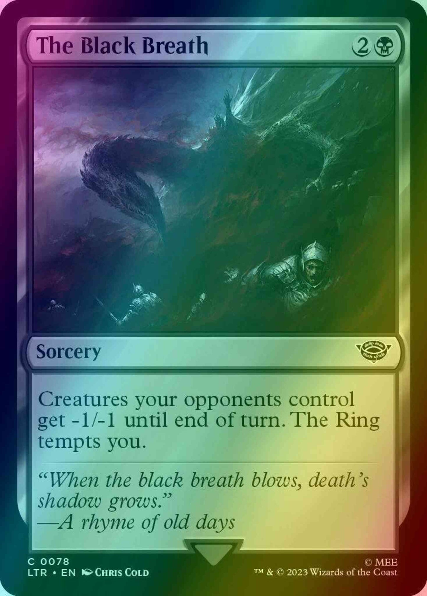 The Black Breath [78] [The Lord of the Rings: Tales of Middle-earth] [Foil]