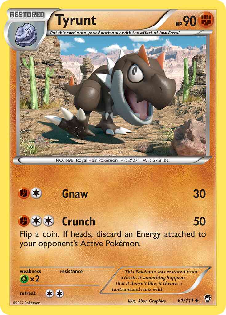 Tyrunt - 61/111 - Uncommon [xy3-61] [Reverse Holo]