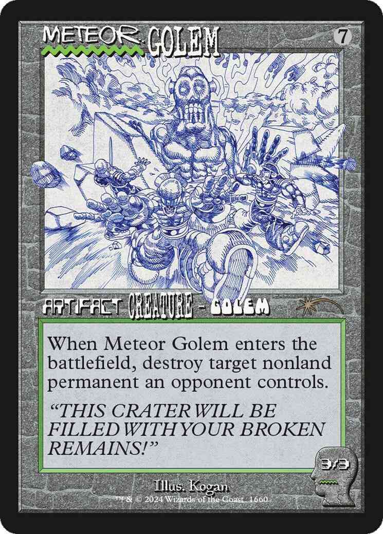Meteor Golem [1660] [Brain Dead: Creatures] [Secret Lair Drop] [Foil]