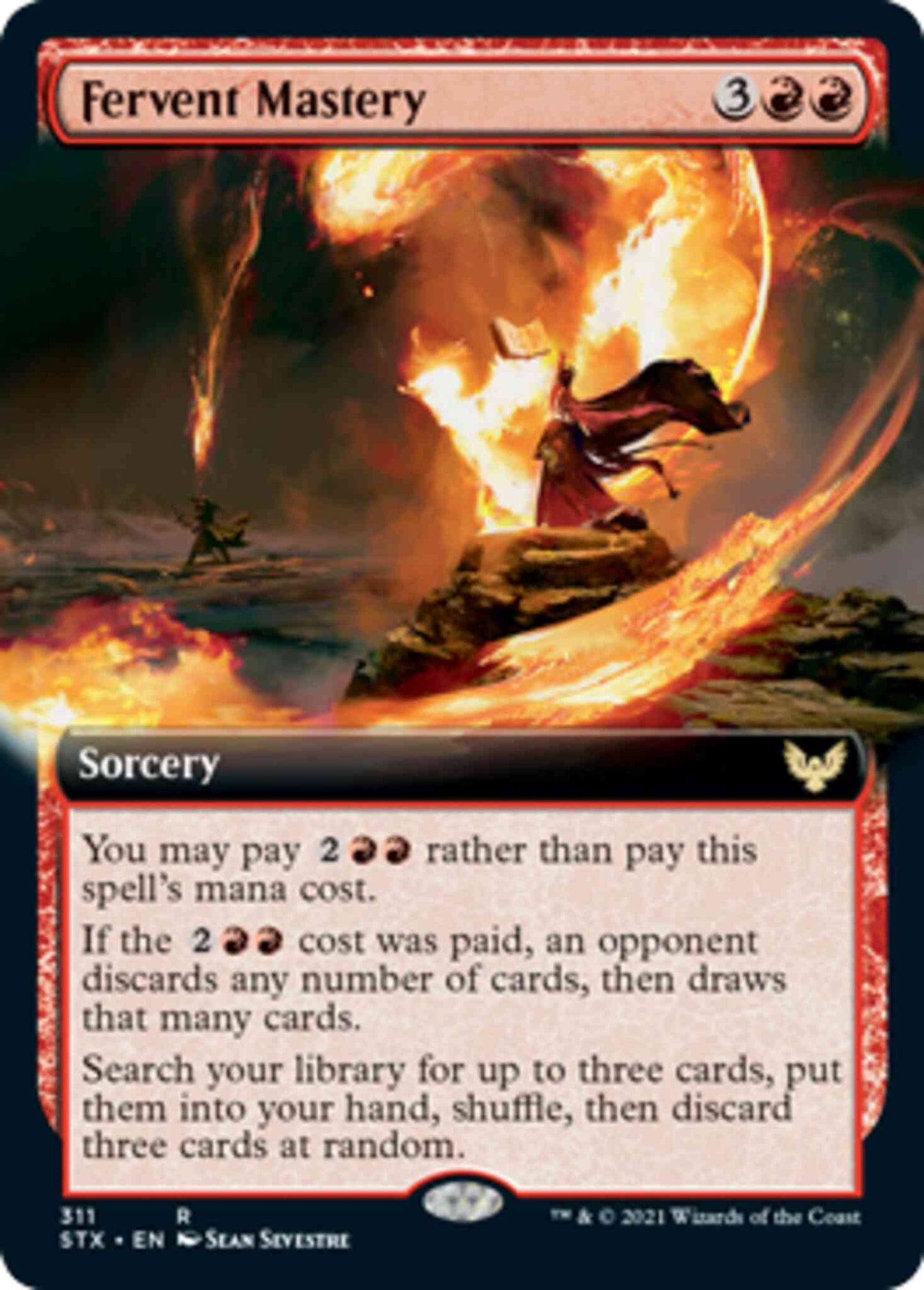 Fervent Mastery [311] [Extended Art] [Strixhaven: School of Mages] [Non-Foil]