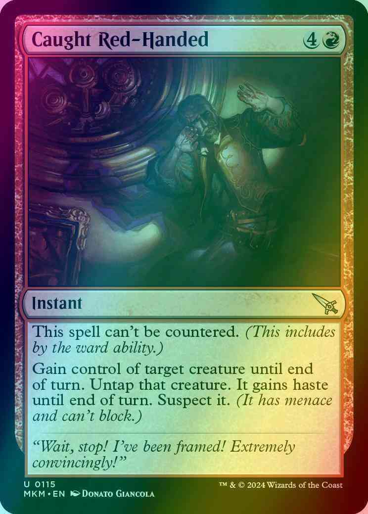 Caught Red-Handed [115] [Murders at Karlov Manor] [Foil]
