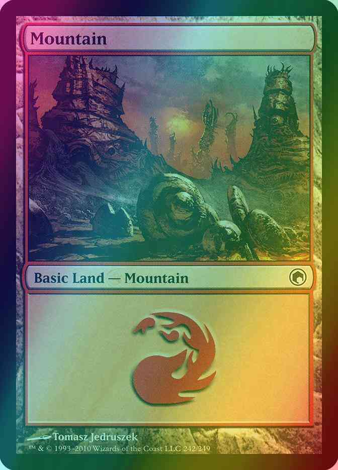 Mountain [242] [Scars Of Mirrodin] [Foil]