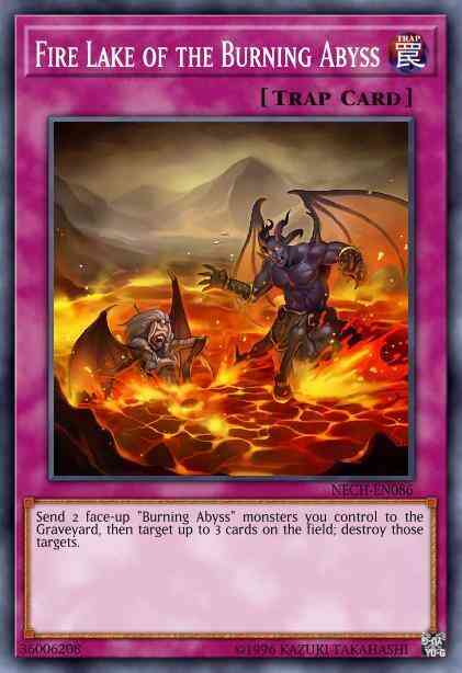 Fire Lake of the Burning Abyss - NECH-EN086 - Super Rare - Unlimited