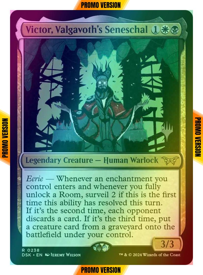Victor, Valgavoth's Seneschal [238p] [Promo Pack] [Duskmourn: House of Horror: Promos] [Foil]