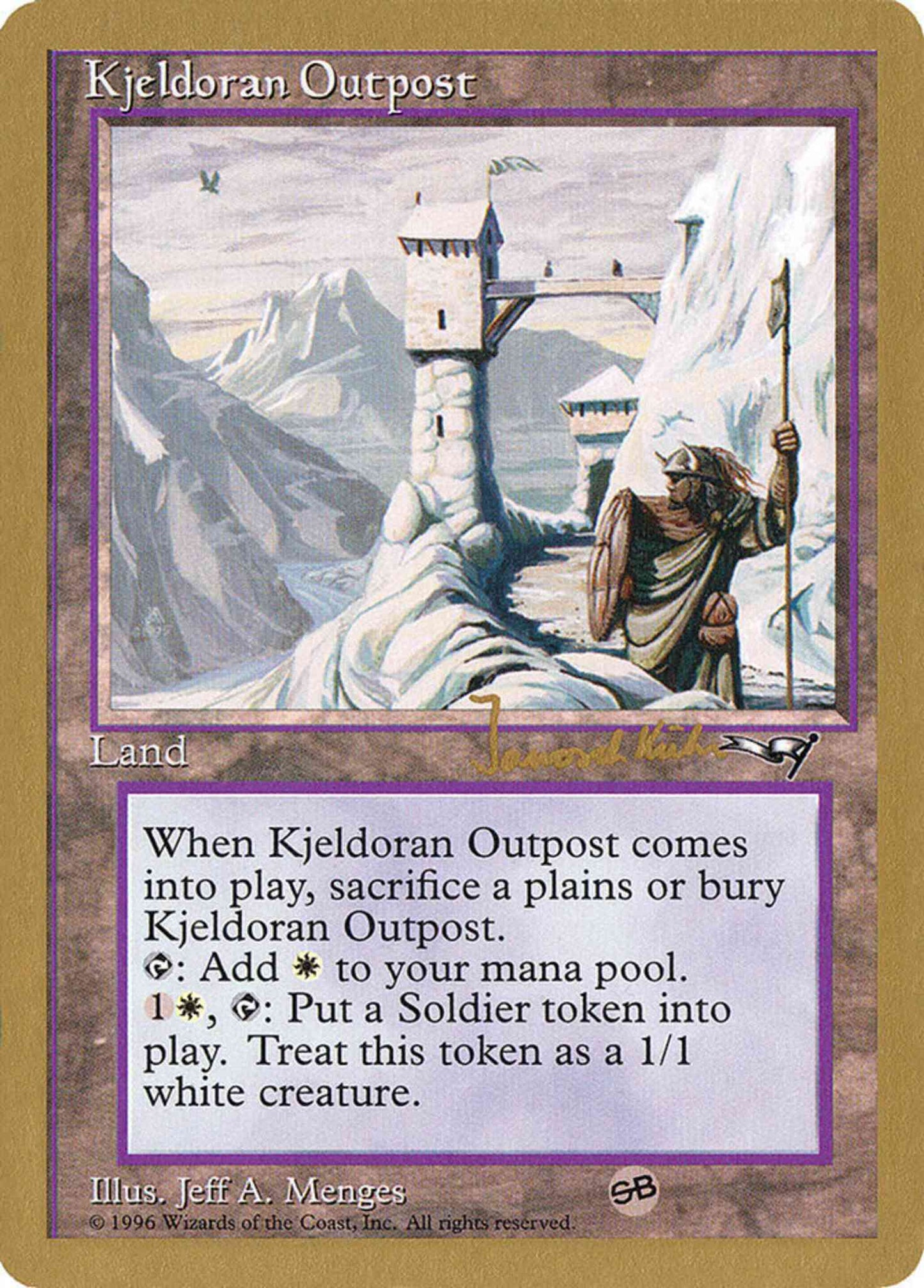 Kjeldoran Outpost [jk139sb] [World Championship Decks 1997] [Non-Foil]