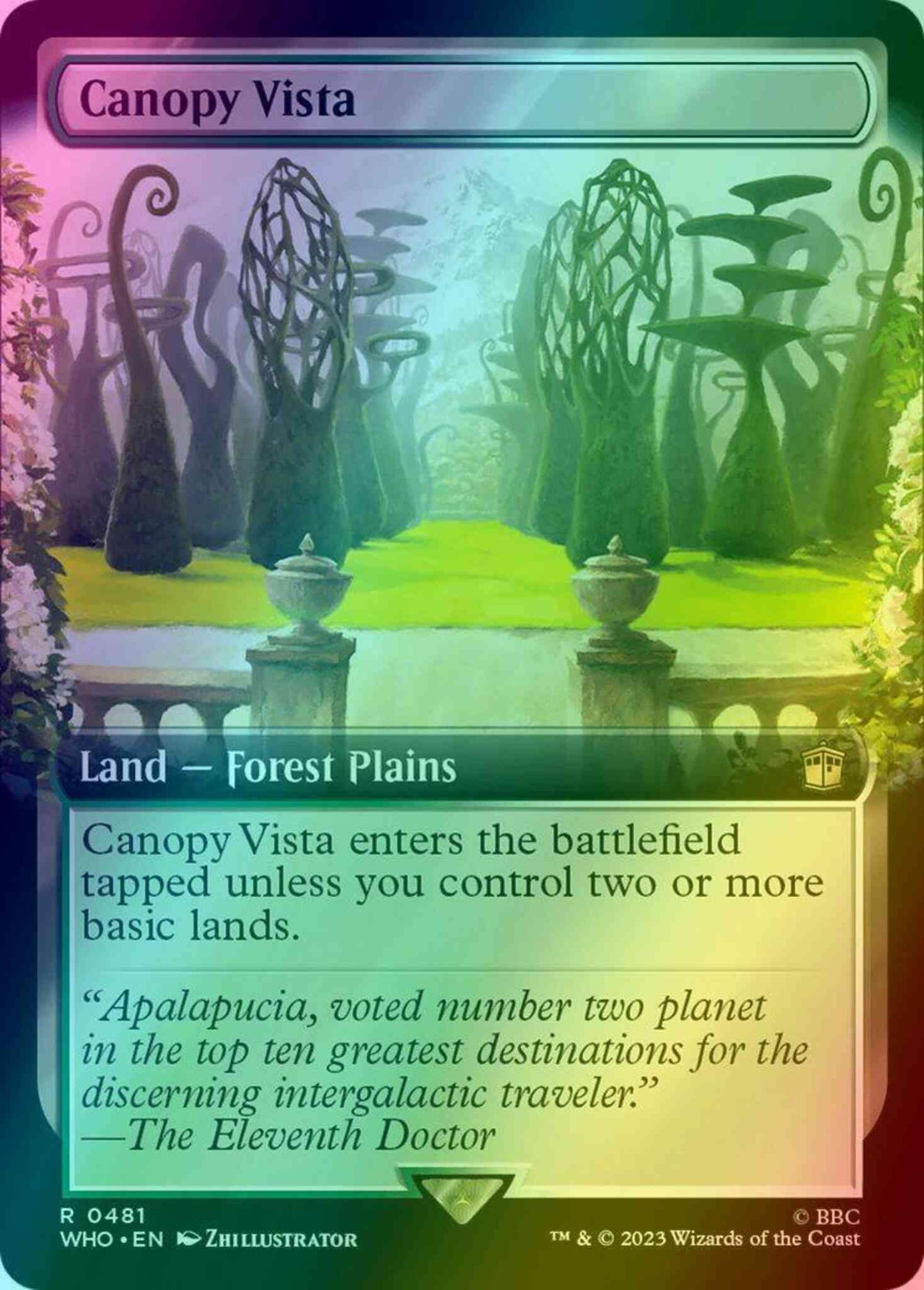 Canopy Vista [481] [Extended Art] [Universes Beyond: Doctor Who] [Foil]