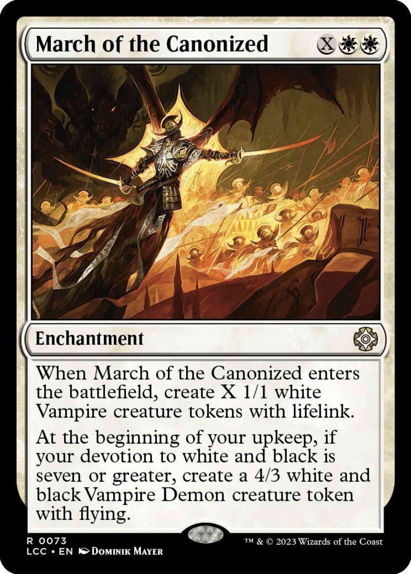 March of the Canonized [73] [The Lost Caverns of Ixalan: Commander] [Non-Foil]