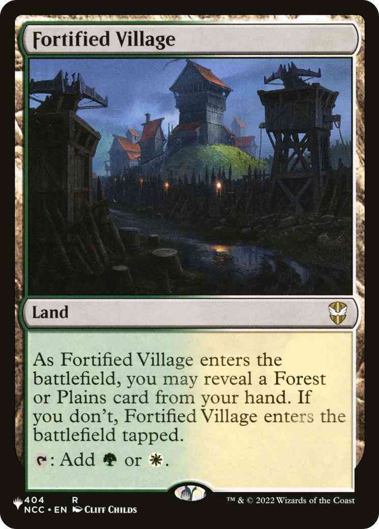 Fortified Village [NCC-404] [The List] [Non-Foil]