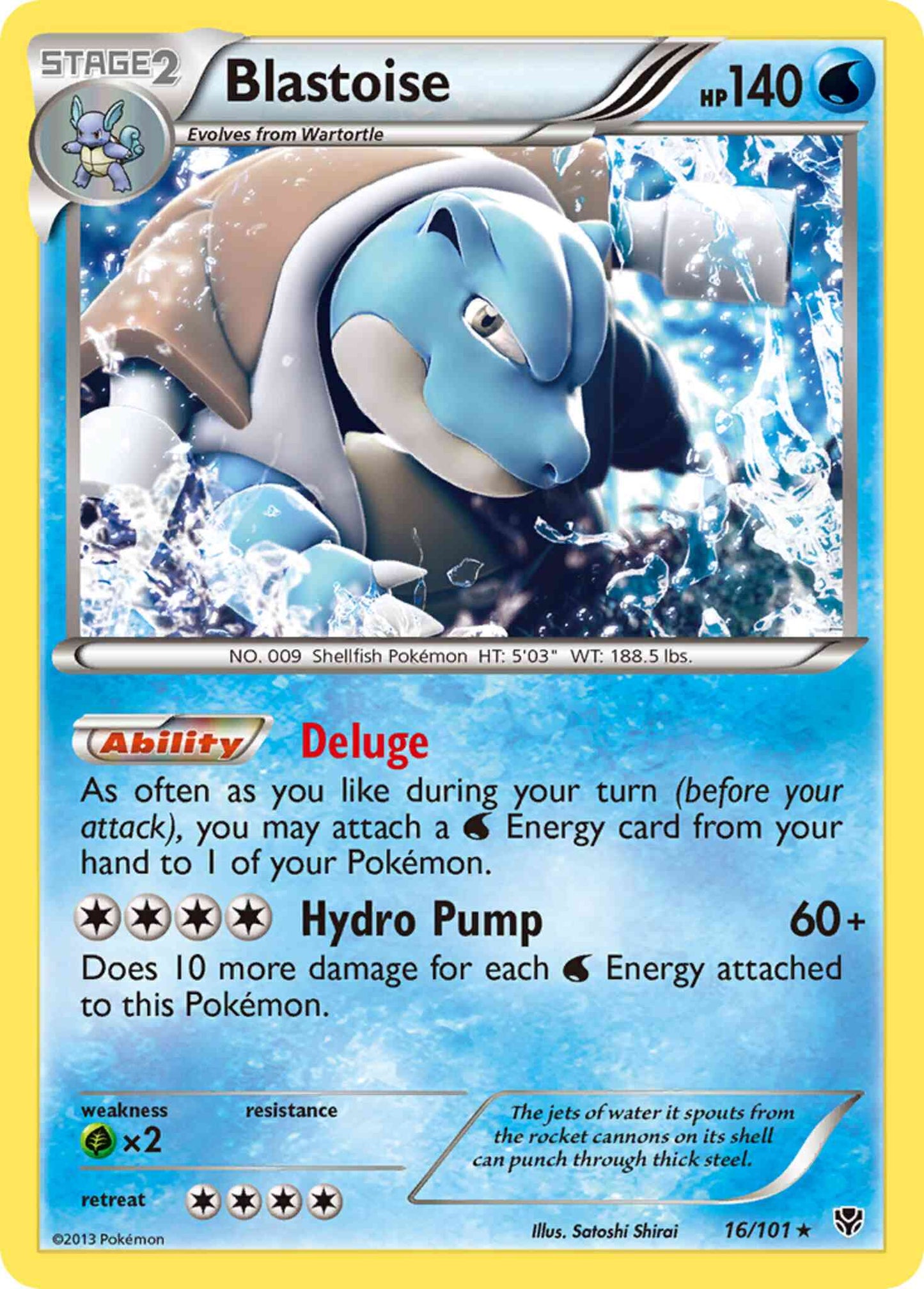 Blastoise - 16/101 - Rare Holo [bw10-16] [Reverse Holo]