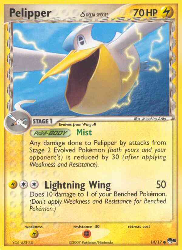 Pelipper δ - 14/17 - Common [pop5-14] [Holo]