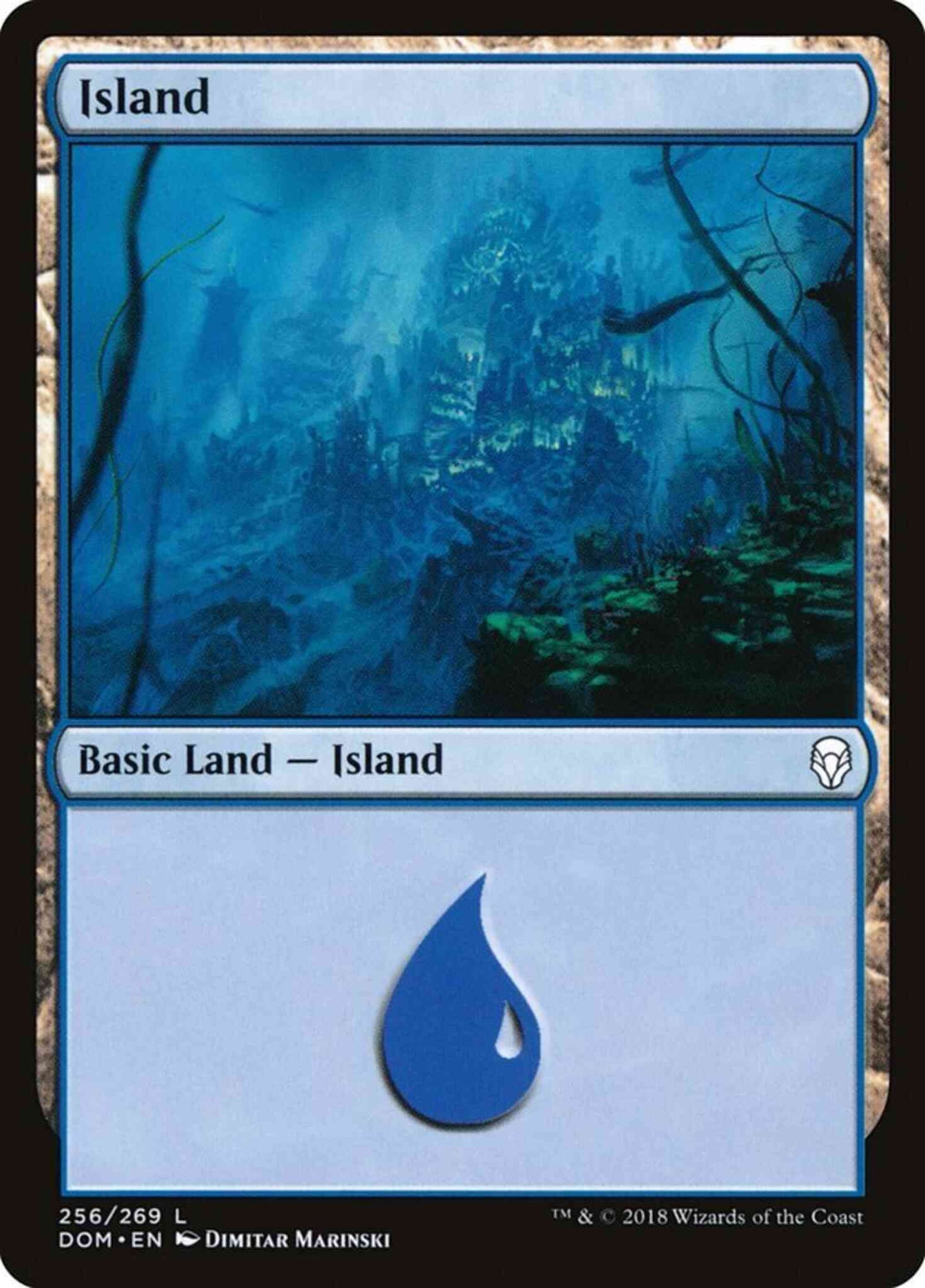 Island [256] [Dominaria] [Non-Foil]