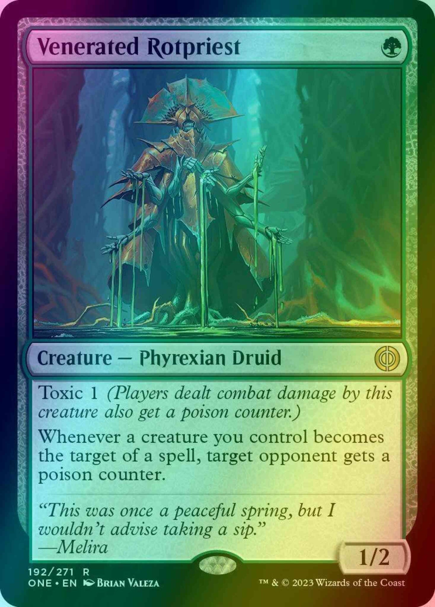 Venerated Rotpriest [192] [Phyrexia: All Will Be One] [Foil]