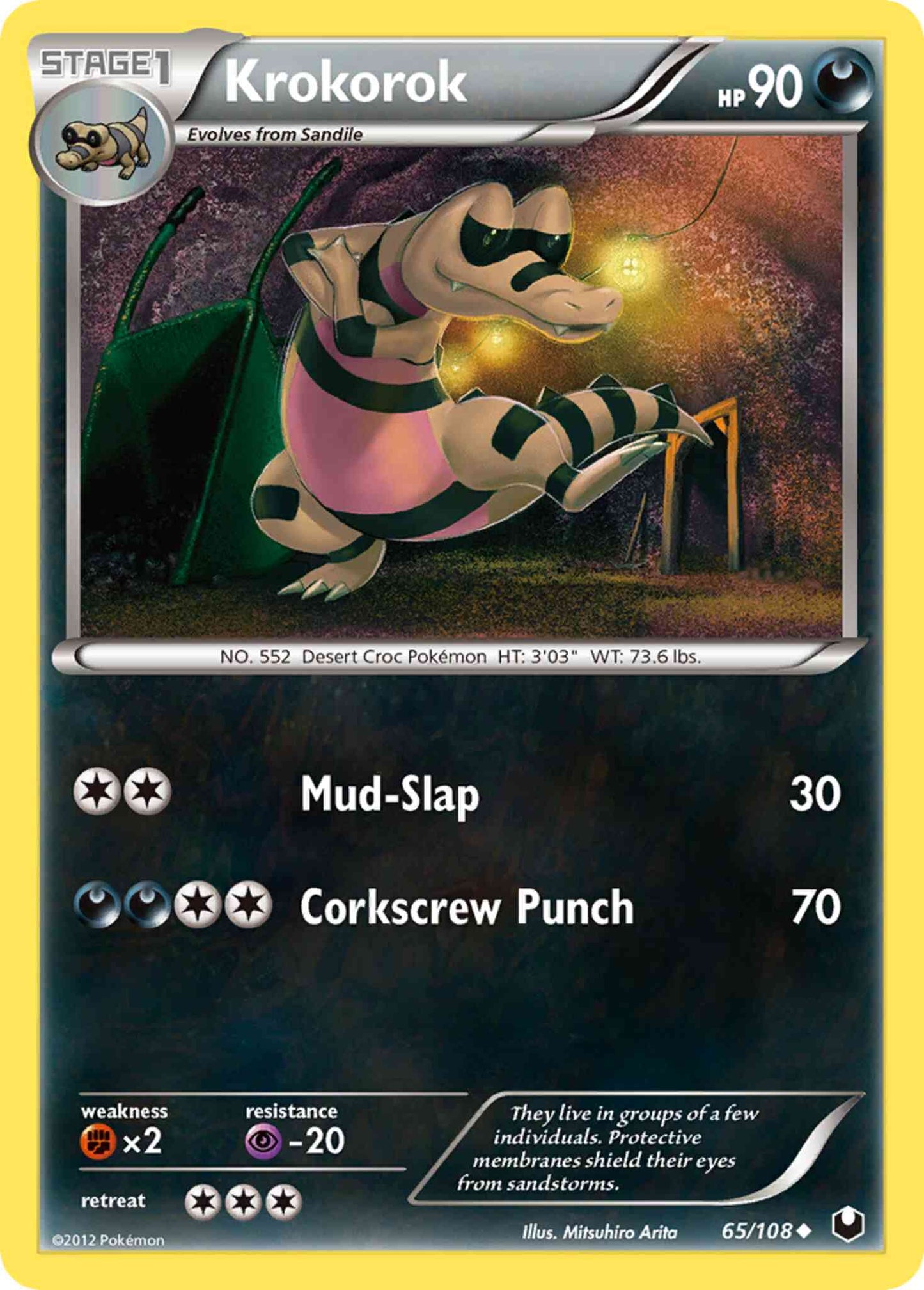 Krokorok - 65/108 - Uncommon [bw5-65] [Non-Holo]