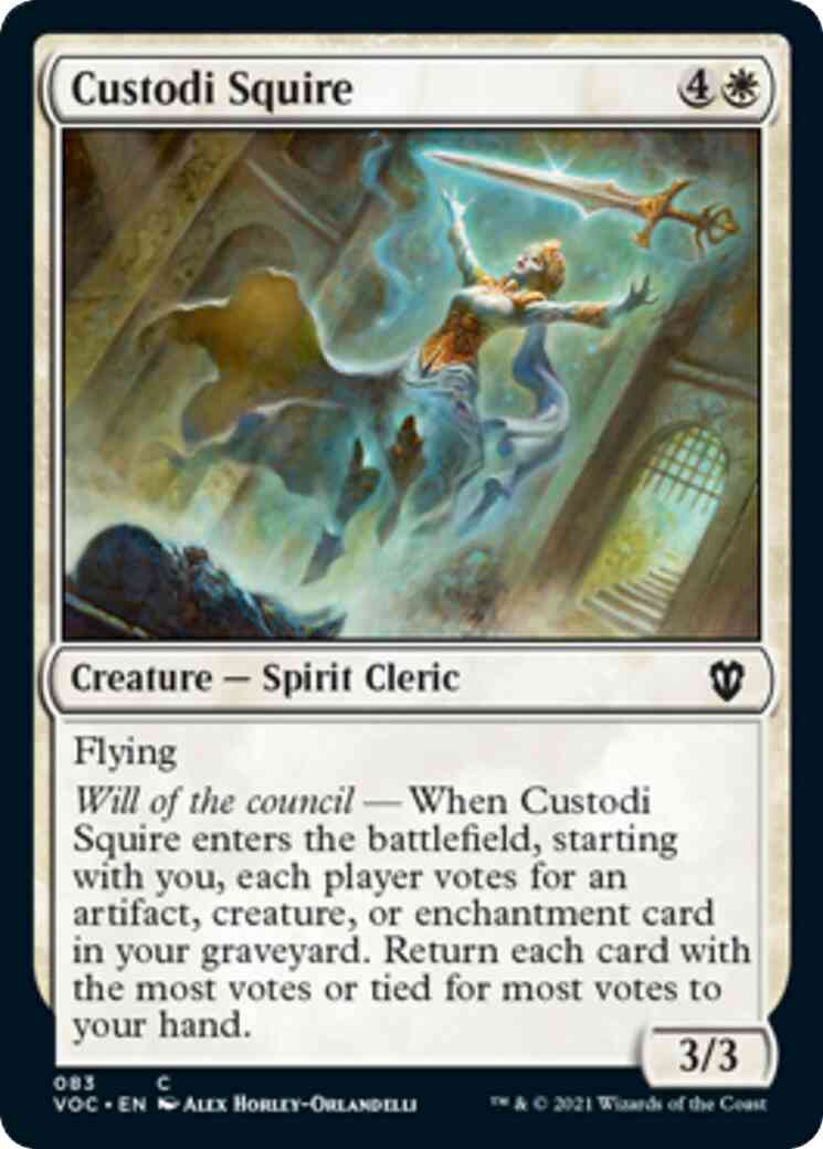 Custodi Squire [83] [Innistrad: Crimson Vow: Commander] [Non-Foil]