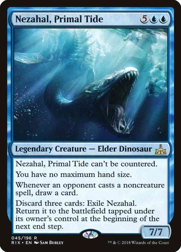 Nezahal, Primal Tide [45] [Rivals of Ixalan] [Non-Foil]