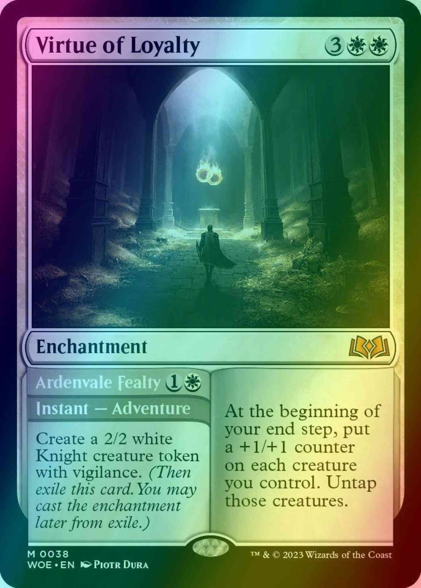 Virtue of Loyalty // Ardenvale Fealty [38] [Wilds of Eldraine] [Foil]