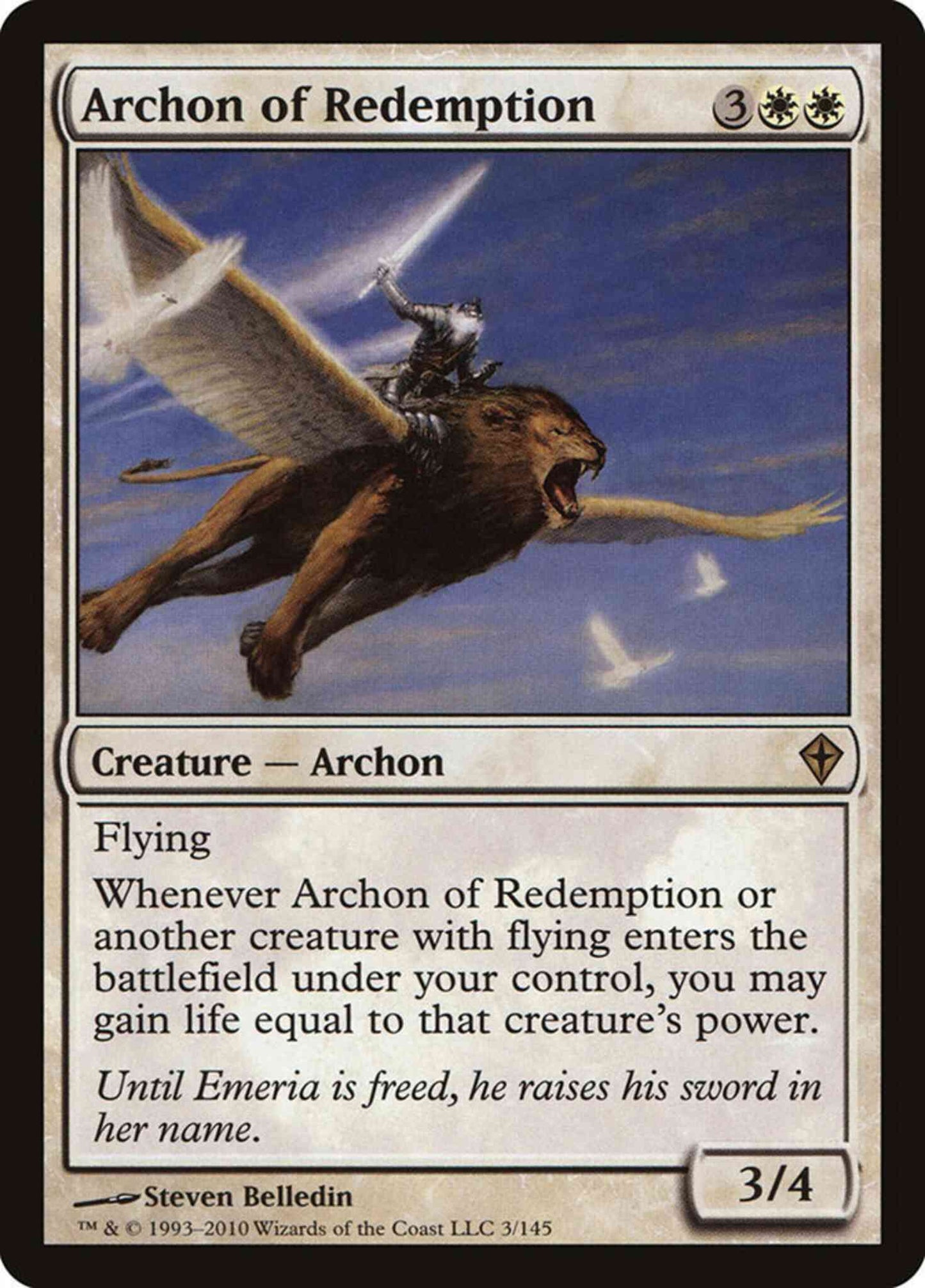 Archon of Redemption [3] [Worldwake] [Non-Foil]