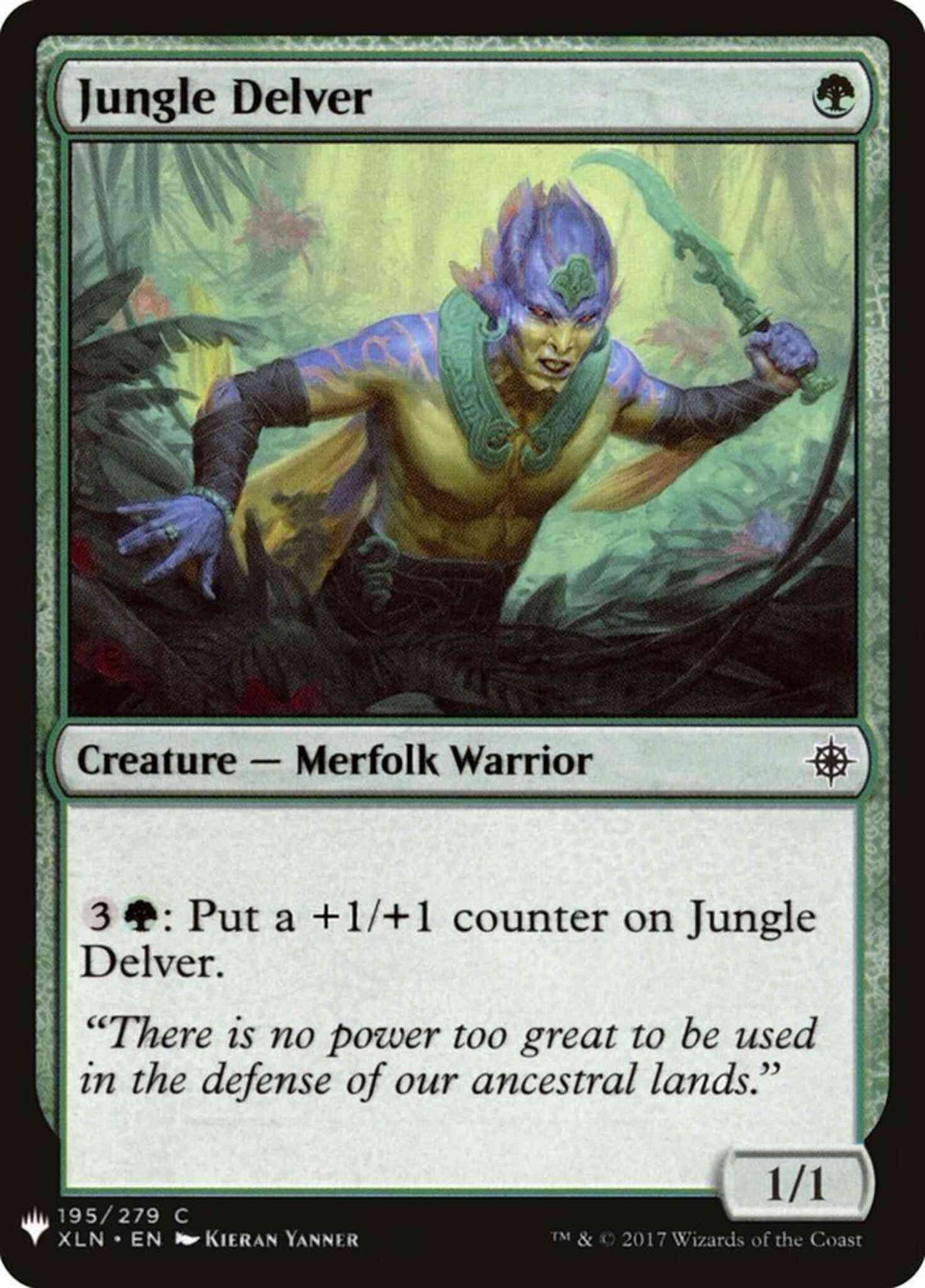 Jungle Delver [XLN-195] [The List] [Non-Foil]