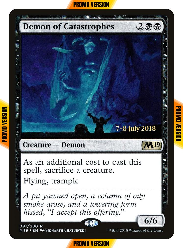 Demon of Catastrophes [91s] [Core Set 2019 Promos] [Foil]