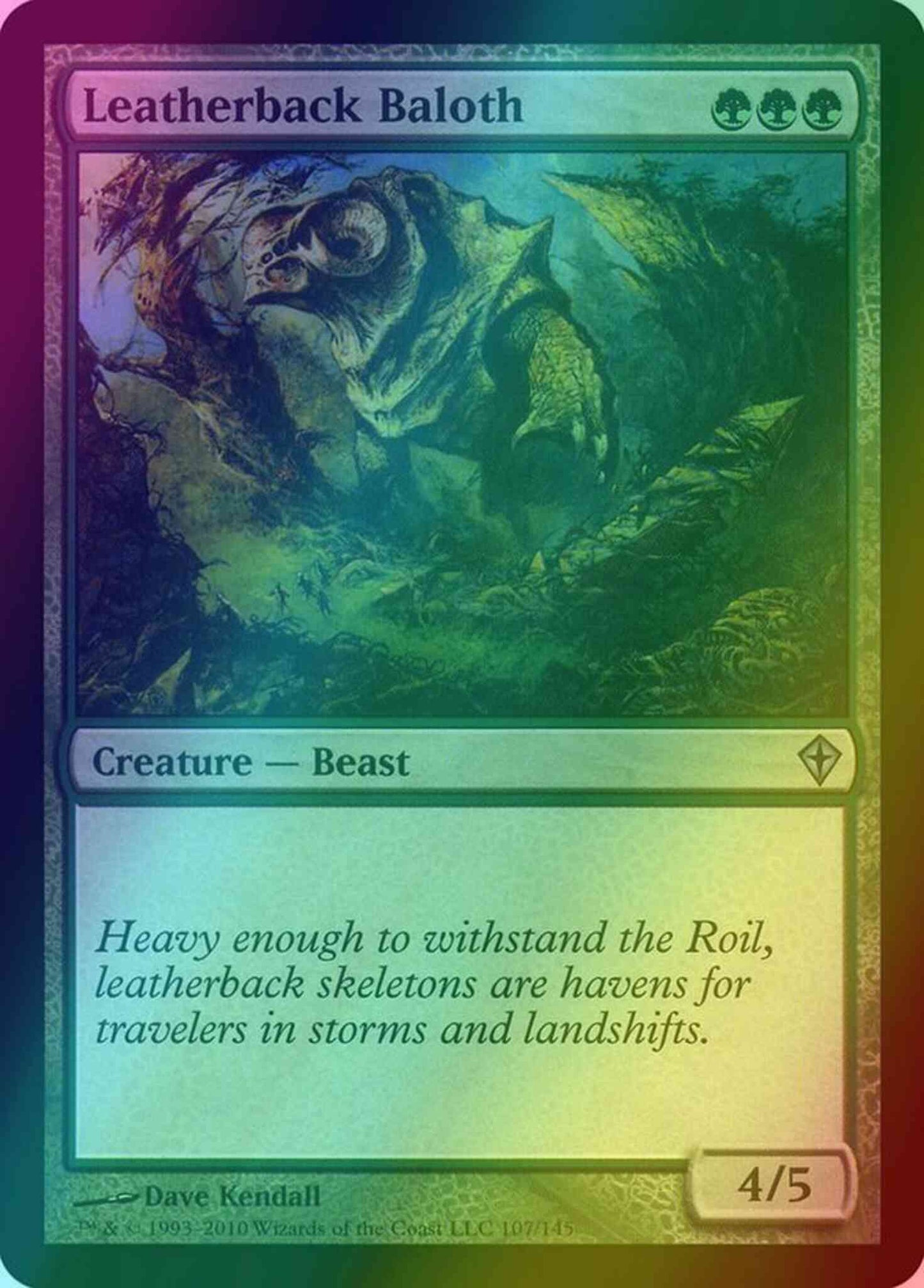 Leatherback Baloth [107] [Worldwake] [Foil]
