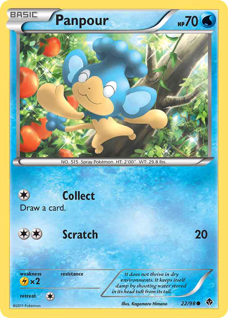 Panpour - 22/98 - Common [bw2-22] [Reverse Holo]