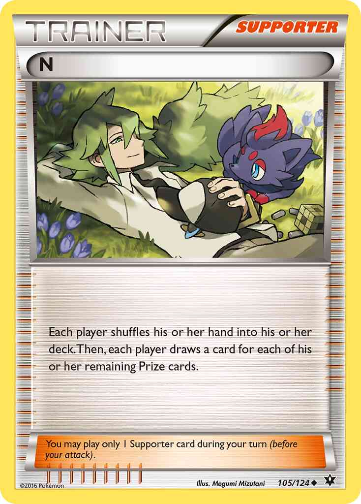 N - 105/124 - Uncommon [xy10-105] [Reverse Holo]