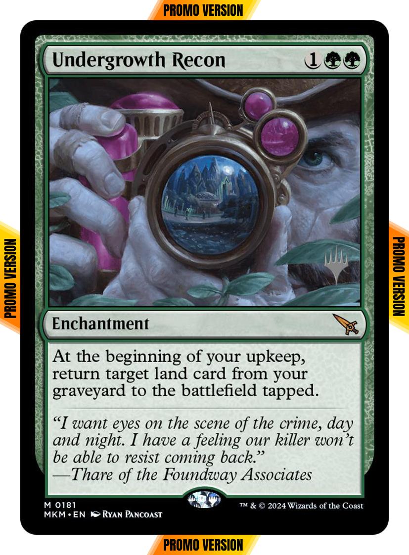 Undergrowth Recon [181p] [Promo Pack] [Murders at Karlov Manor: Promos] [Non-Foil]