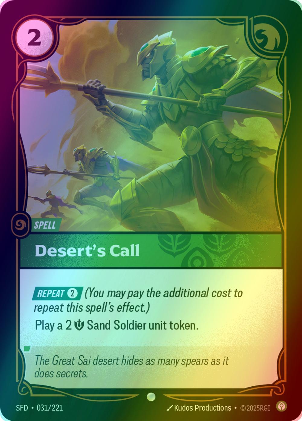 Desert's Call - 031/221 [Spiritforged] [Foil]