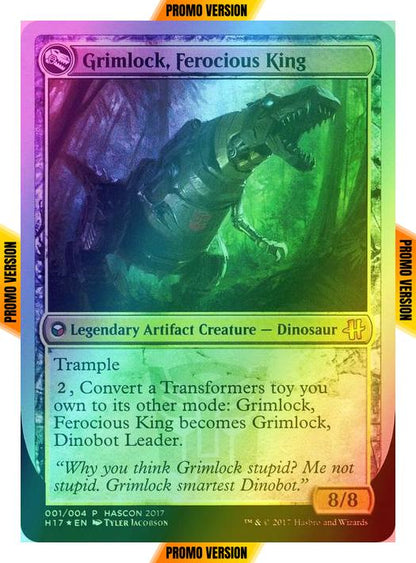 Grimlock, Dinobot Leader // Grimlock, Ferocious King [HasCon 2017] [Foil]