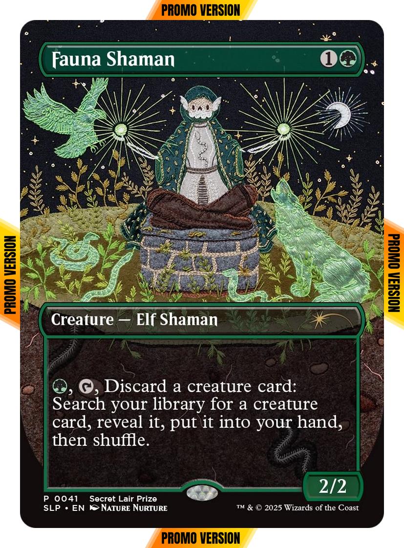 Fauna Shaman [0041] [Borderless] [Secret Lair Promo] [Non-Foil]
