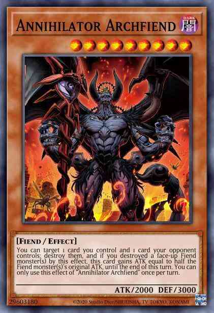 Annihilator Archfiend - IGAS-EN000 - Rare - 1st Edition