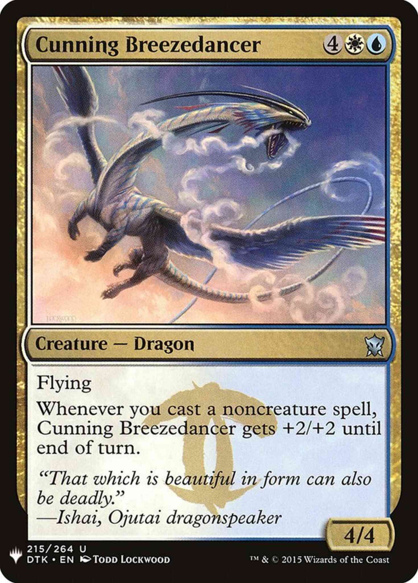 Cunning Breezedancer [DTK-215] [The List] [Non-Foil]