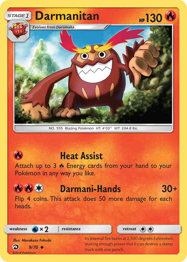 Darmanitan - 9/70 - Uncommon [sm75-9] [Non-Holo]