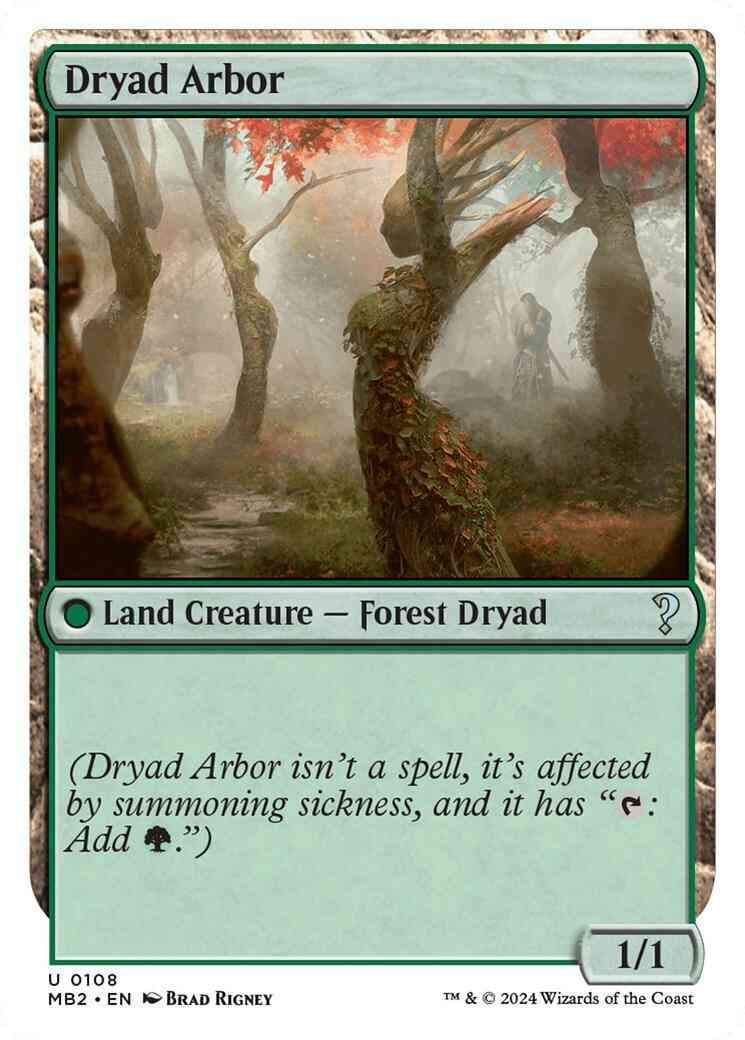 Dryad Arbor [108] [White Border] [Mystery Booster 2] [Non-Foil]