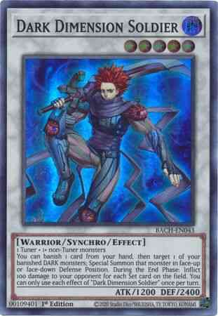 Dark Dimension Soldier - BACH-EN043 - Super Rare - 1st Edition