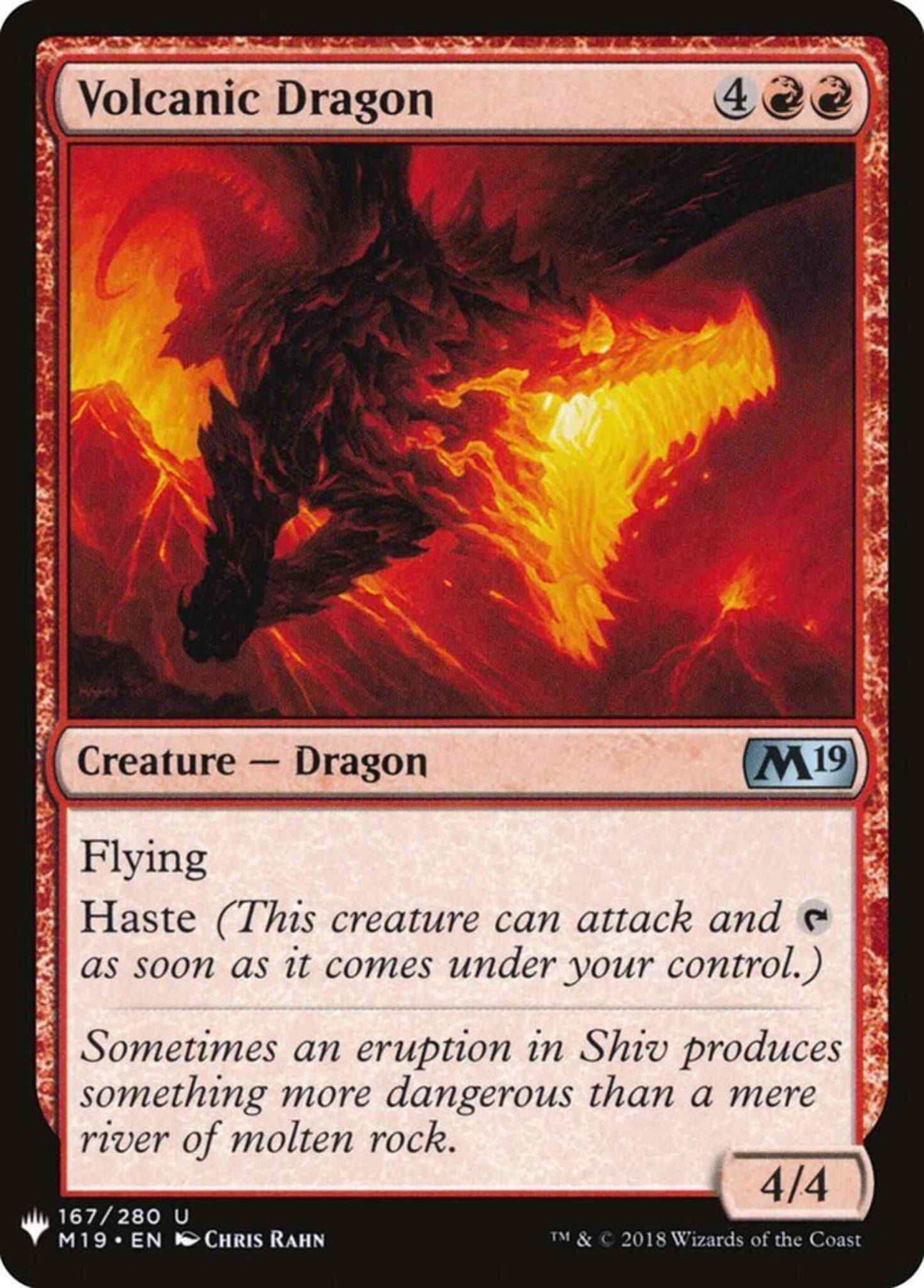 Volcanic Dragon [M19-167] [The List] [Non-Foil]