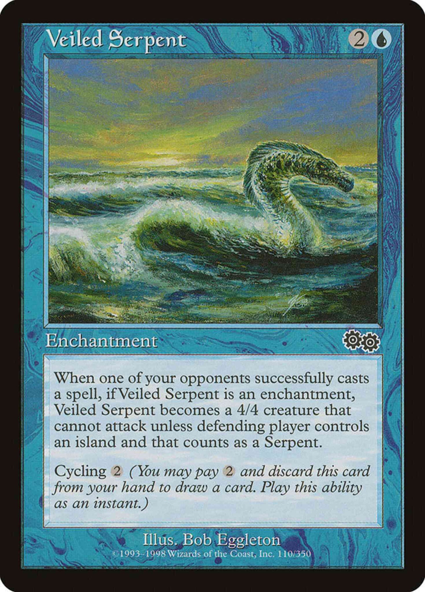 Veiled Serpent [110] [Urza's Saga] [Non-Foil]