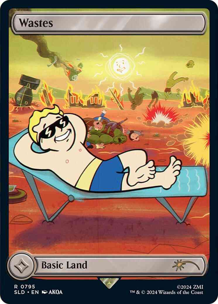 Wastes [0795] [Full Art] [Fallout: Points of Interest] [Secret Lair Drop] [Foil]