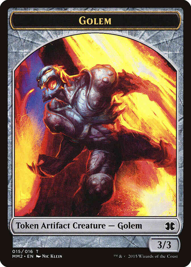 Golem Token [15] [Modern Masters 2015 Tokens] [Non-Foil]